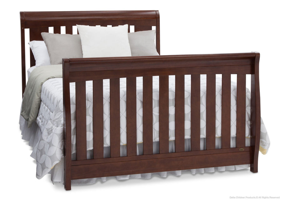 Delta Children Chocolate (204) Clermont 4-in-1 Crib, Full-Size Bed Conversion b5b 11-Clermont 4-in-1 Crib