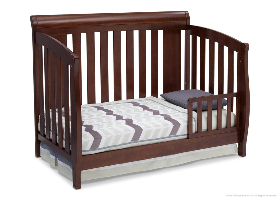 Delta Children Chocolate (204) Clermont 4-in-1 Crib, Toddler Bed Conversion b3b 9-Clermont 4-in-1 Crib