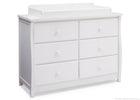 Bianca White (130) 5-Clermont 6 Drawer Dresser