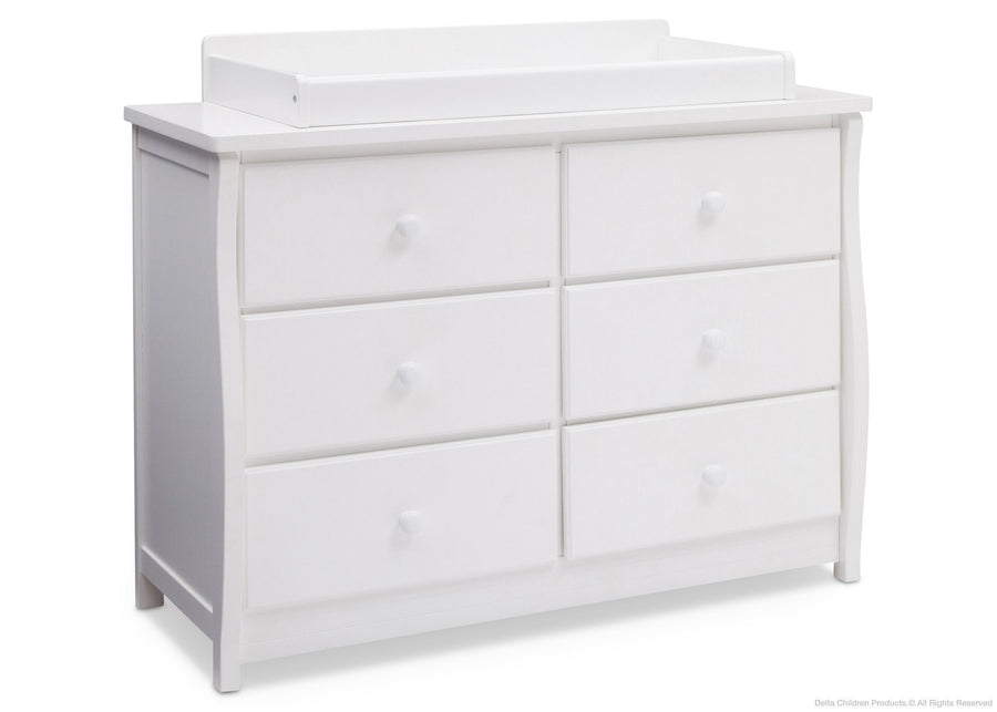 Bianca White (130) 5-Clermont 6 Drawer Dresser