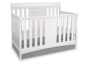 Delta Children White Ambiance (108) Bennington Sleigh 4-in-1 Crib, Crib Conversion a2a 11