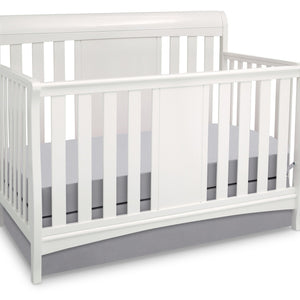 Delta Children White Ambiance (108) Bennington Sleigh 4-in-1 Crib, Crib Conversion a2a 4-Bennington Sleigh 4-in-1 Crib