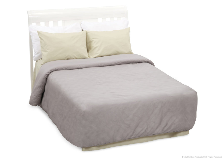 Delta Children White Ambiance (108) Bennington Sleigh 4-in-1 Crib, Full-Size Conversion a5a 4-Bennington Sleigh 4-in-1 Crib