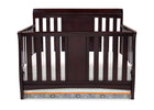 Delta Children Dark Chocolate (207) Bennington Sleigh 4-in-1 Crib, Crib Conversion Front View b1b 6-Bennington Sleigh 4-in-1 Crib