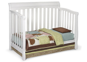 Delta Childrens White (100) Eclipse 4-in-1 Toddler Bed Conversion a3a 5