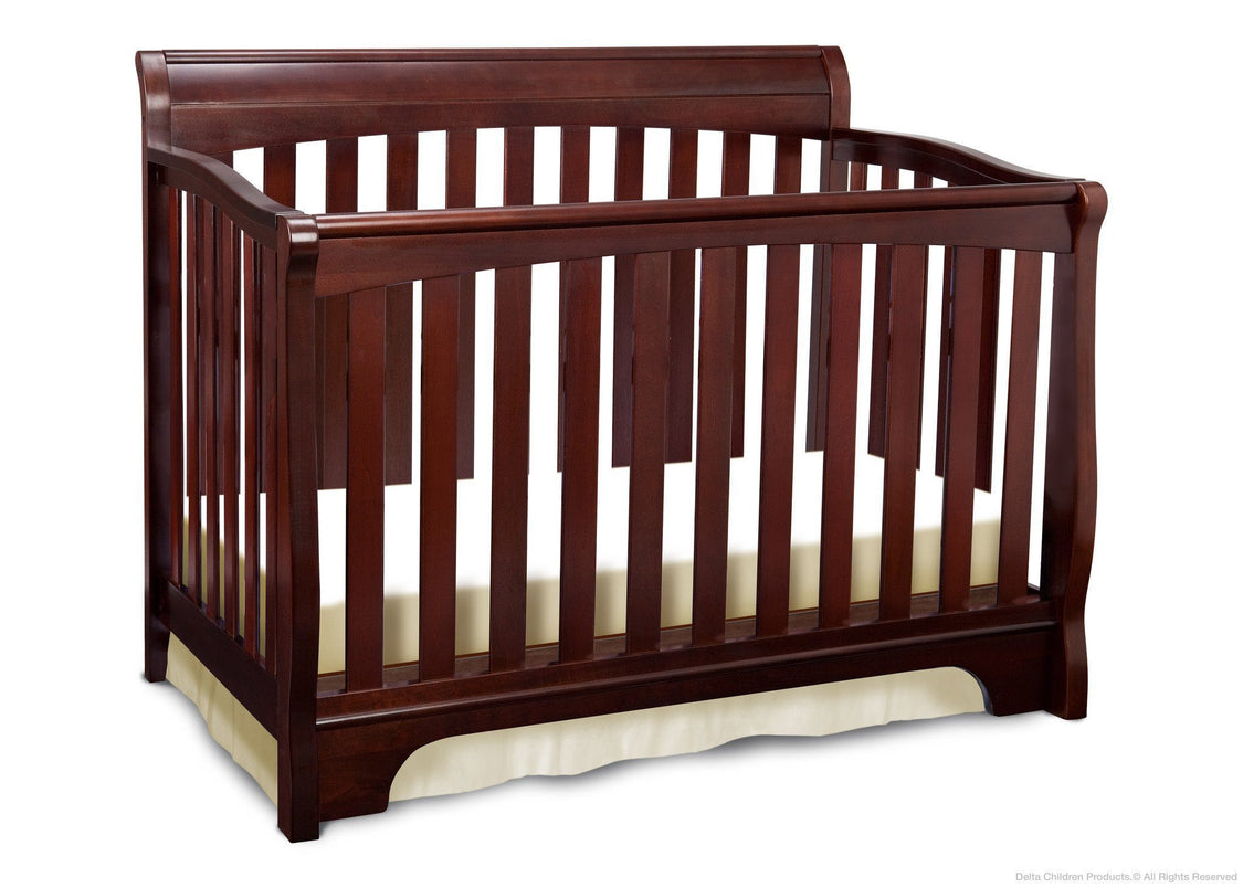 Delta Childrens Black Cherry Espresso (607) Eclipse 4-in-1 Crib c2c