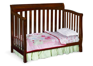 Delta Childrens Black Cherry Espresso (607) Eclipse 4-in-1 Toddler Bed Conversion c4c 2