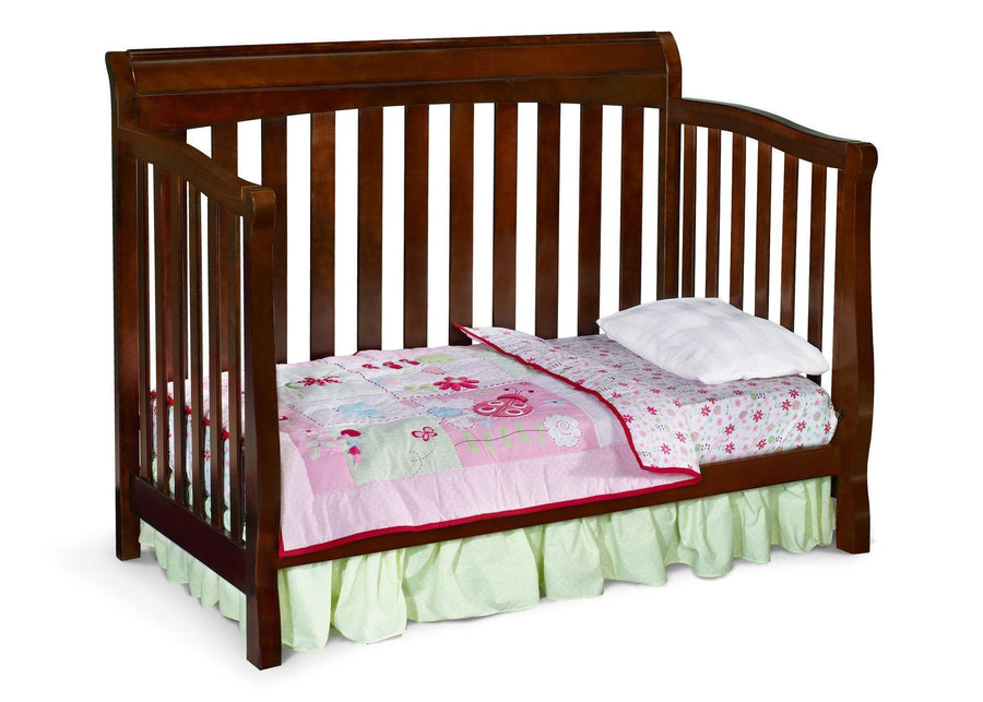 Delta Childrens Black Cherry Espresso (607) Eclipse 4-in-1 Toddler Bed Conversion c4c 9-Eclipse 4-in-1 Crib