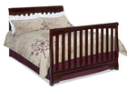 Delta Childrens Vintage Espresso (616) Eclipse 4-in-1 Full Bed Conversion Right View d4d 15-Eclipse 4-in-1 Crib