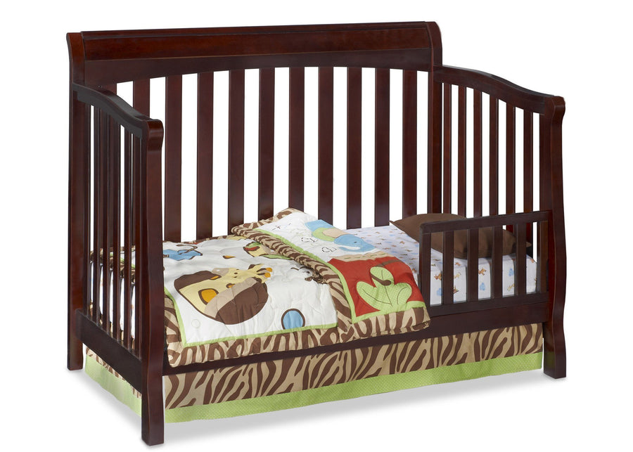 Delta Childrens Vintage Espresso (616) Eclipse 4-in-1 Toddler Bed Conversion d2d 12-Eclipse 4-in-1 Crib
