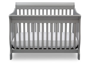 DCB: Delta Children Grey (026) Canton 4-in-1 Crib, front view, e2e with badge 22