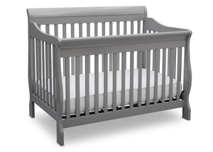 Delta Children Grey (026) Canton 4-in-1 Crib, side view, e3e 23