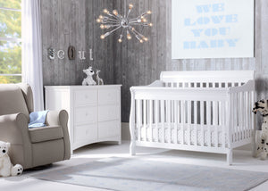 Delta Children Bianca White (130) Canton 4-in-1 Crib 2