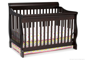 Delta Children Dark Chocolate (207) Canton 4-in-1 Crib Side View c2c 63