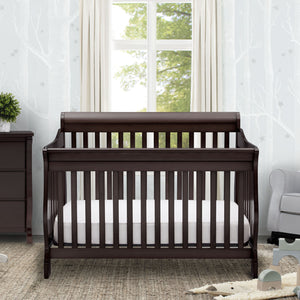 Delta Children Espresso Cherry (205) Canton 4-in-1 Crib, Crib Conversion 46