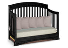 Delta Children Black (001) Solutions Curved 4 in 1 Crib, Day Bed Conversion a3a 2-Solutions Curved 4-in-1 Crib