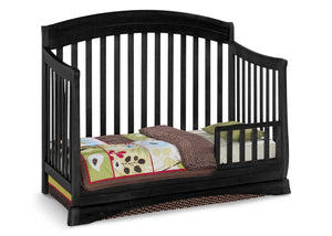 Delta Children Black (001) Solutions Curved 4 in 1 Crib, Toddler Bed Conversion a2a 0