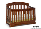 Delta Children Dark Cherry (604) Solutions Curved 4 in 1 Crib, With Seal, c6c 15-Solutions Curved 4-in-1 Crib