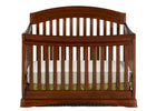 Delta Children Dark Cherry (604) Solutions Curved 4 in 1 Crib, Crib Conversion Front View c1c 8-Solutions Curved 4-in-1 Crib