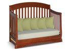 Delta Children Dark Cherry (604) Solutions Curved 4 in 1 Crib, Day Bed Conversion c4c 10-Solutions Curved 4-in-1 Crib