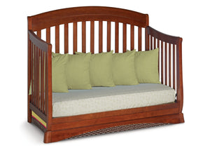 Delta Children Dark Cherry (604) Solutions Curved 4 in 1 Crib, Day Bed Conversion c4c 15