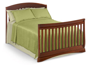 Delta Children Dark Cherry (604) Solutions Curved 4 in 1 Crib, Full-Size Conversion c5c 16