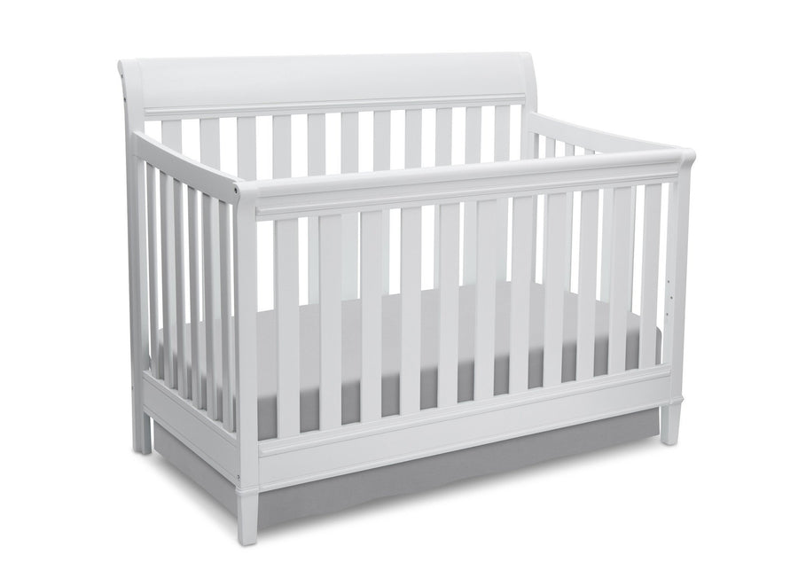 Delta Children White (100) Haven 4-in-1 Crib, Crib Conversion a2a 1-Haven 4-in-1 Crib