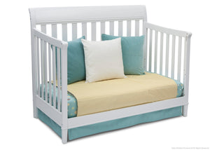 Delta Children White (100) Haven 4-in-1 Crib, Day Bed Conversion a4a 6