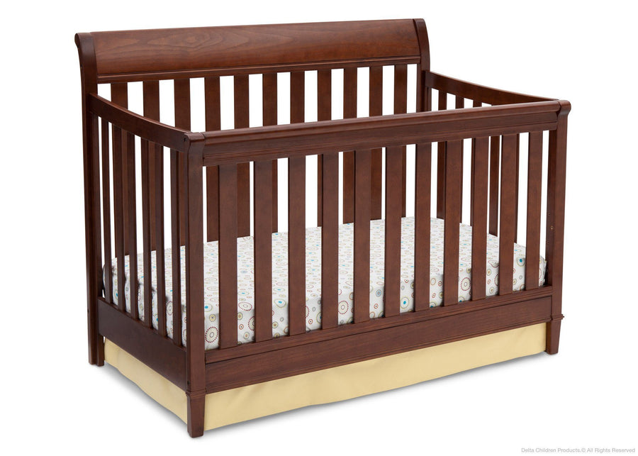 Delta Children Espresso Truffle (208) Haven 4-in-1 Crib, Crib Conversion b2b 11-Haven 4-in-1 Crib
