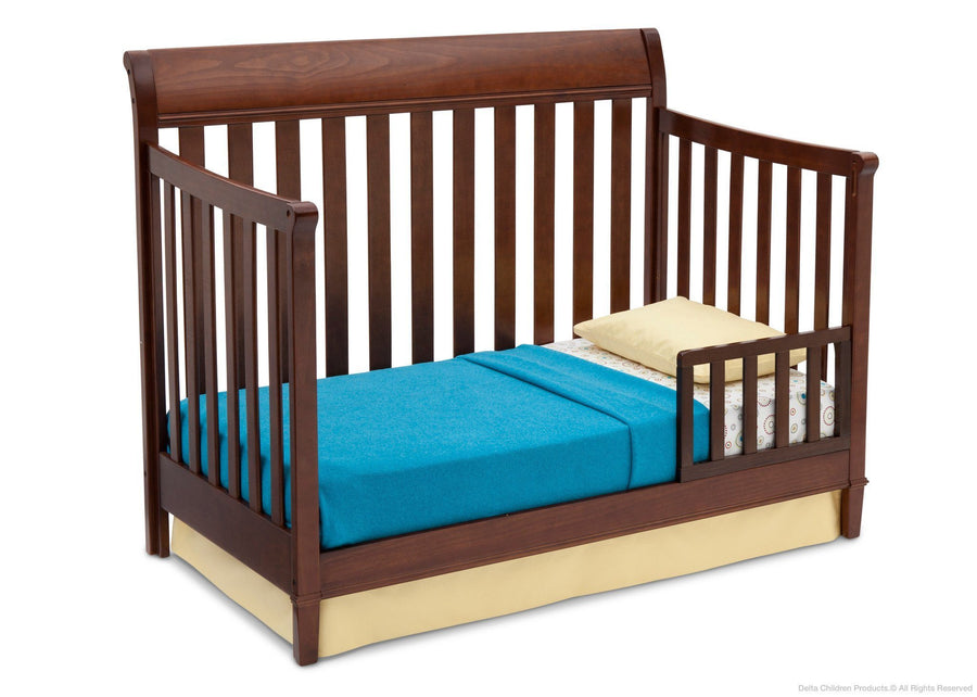 Delta Children Espresso Truffle (208) Haven 4-in-1 Crib, Toddler Bed Conversion b3b 12-Haven 4-in-1 Crib