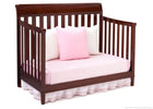 Delta Children Black Cherry Espresso (607) Haven 4-in-1 Crib, Day Bed Conversion c5c 20-Haven 4-in-1 Crib