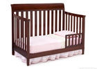 Delta Children Black Cherry Espresso (607) Haven 4-in-1 Crib, Toddler Bed Conversion c4c 19-Haven 4-in-1 Crib