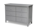 Delta Children Grey (026) Haven 6 Drawer Dresser 4-Haven 6 Drawer Dresser