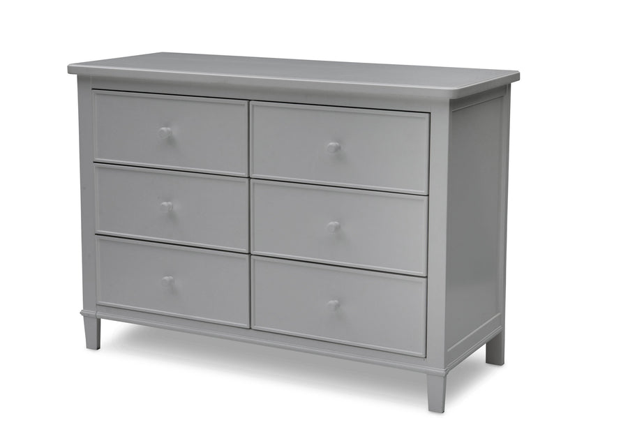 Delta Children Grey (026) Haven 6 Drawer Dresser 4-Haven 6 Drawer Dresser