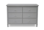 DCB: Delta Children Grey (026) Haven 6 Drawer Dresser, Front Silo View 2-Haven 6 Drawer Dresser