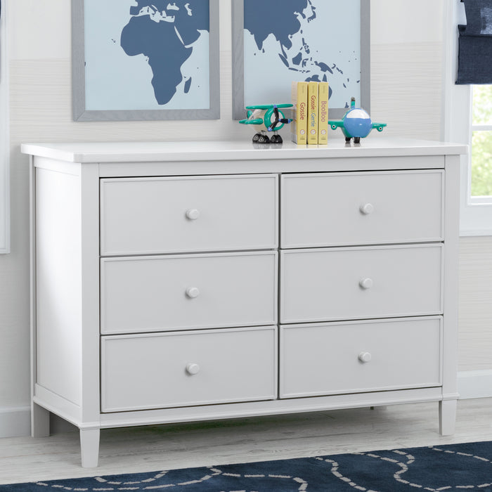 White (100) 2-Haven 6 Drawer Dresser