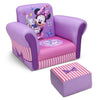 Delta Children Minnie Mouse Upholstered Chair with Ottoman 4-Minnie Mouse Upholstered Chair with Ottoman