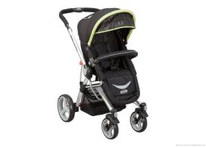 Simmons Kids Black with Green Trim (013) Comfort Tech Tour Buggy Stroller, Right View a1a 7