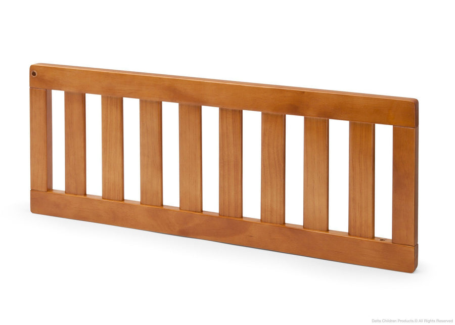 Delta Children Warm Honey (251) Mickey Icon Toddler Guardrail Side View, Option 1 a2a 1-Disney Mickey Icon Toddler Guardrail