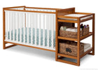 Delta Children Warm Honey / White (2053) Gramercy Crib 'N' Changer, Crib Conversion 7-Gramercy Crib N Changer