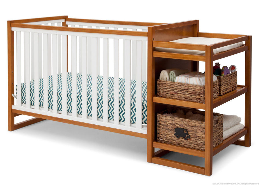Delta Children Warm Honey / White (2053) Gramercy Crib 'N' Changer, Crib Conversion 7-Gramercy Crib N Changer