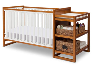 Delta Children Warm Honey / White (2053) Gramercy Crib 'N' Changer, Crib Conversion a4a 7