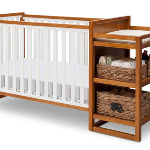 Delta Children Warm Honey / White (2053) Gramercy Crib 'N' Changer, Crib Conversion a4a 10-Gramercy Crib N Changer