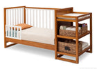 Delta Children Warm Honey / White (2053) Gramercy Crib 'N' Changer, Toddler Bed Conversion Option 2 a6a 4-Gramercy Crib N Changer