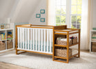 Delta Children Warm Honey / White (2053) Gramercy Crib 'N' Changer, Crib Conversion with Props 2 a2a 1-Gramercy Crib N Changer