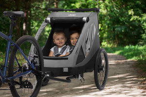 Jeep Everest 2-in-1 Child Bike Trailer and Stroller Delta Children