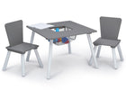 Light Grey and White (4003) 3-4-Piece Toddler Playroom Set