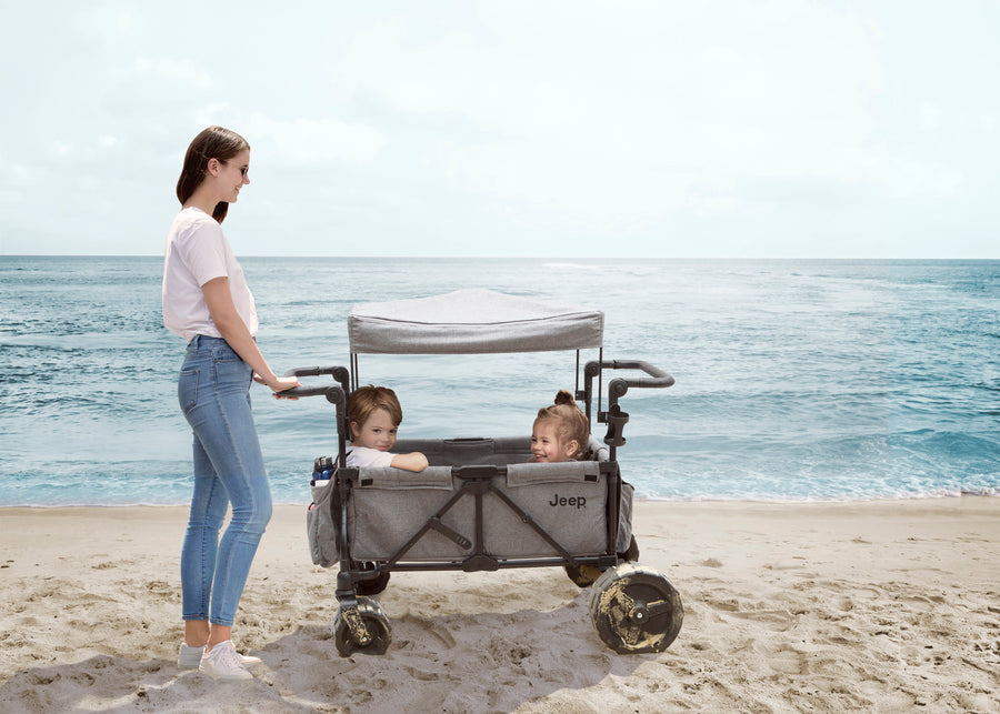 Black (001) 1-Jeep All-Terrain Sand Wheels for Stroller Wagons #60001 and #60003