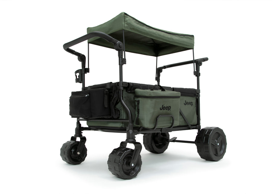 Black (001) 3-Jeep All-Terrain Sand Wheels for Stroller Wagons #60001 and #60003