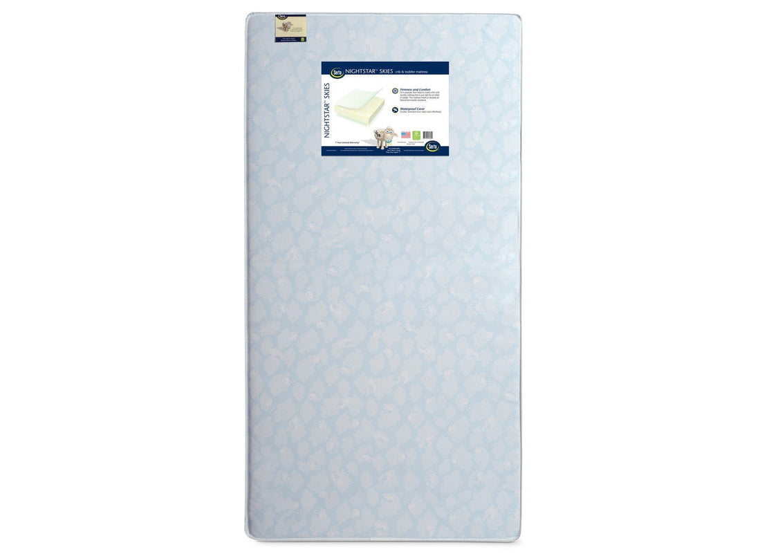 Serta Nightstarâ„¢ Skies Crib & Toddler Mattress Front View a3a No Color (NO)